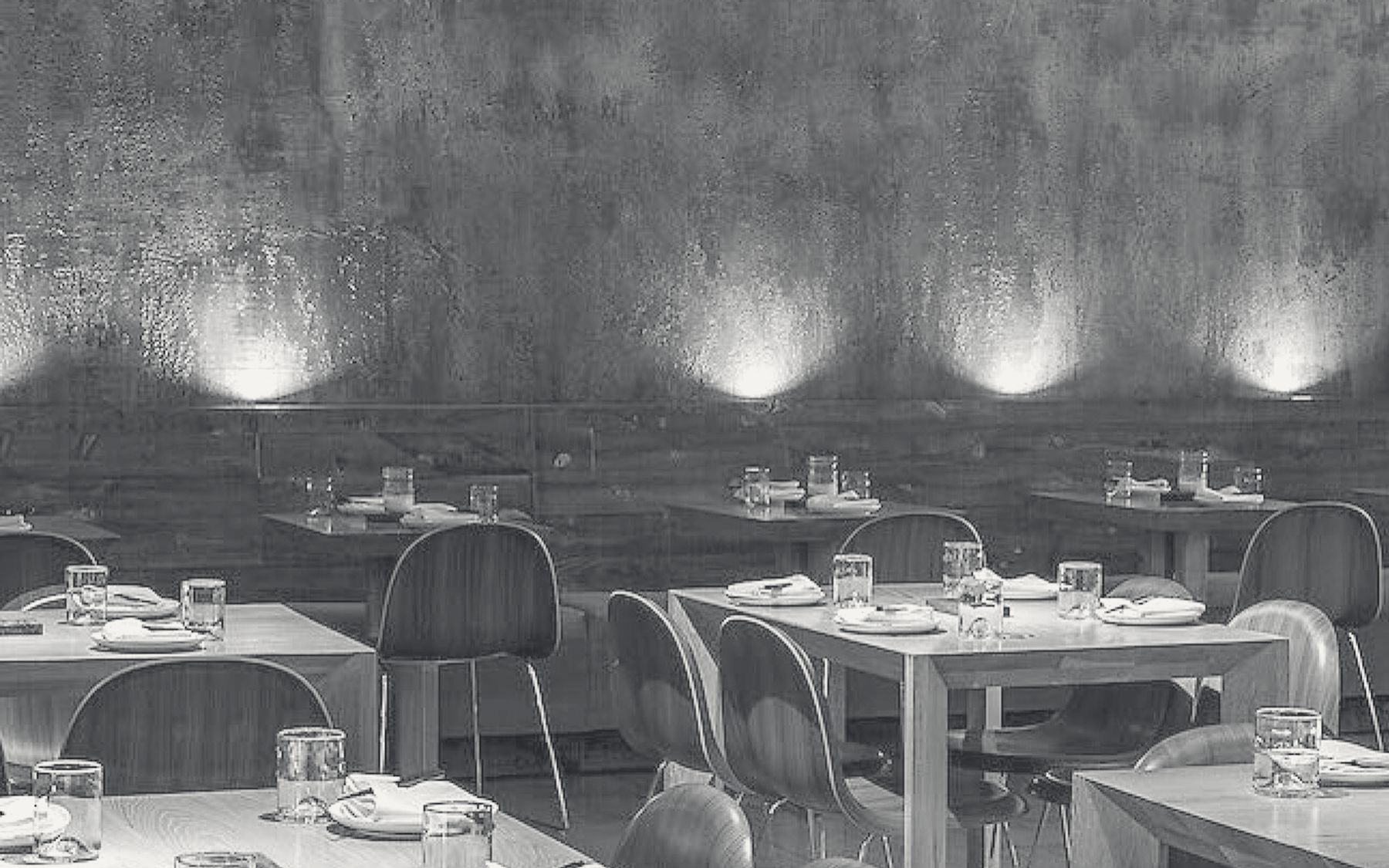 A finished dining room before service